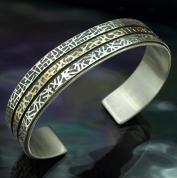 Cuff Bracelet, Silver, Right