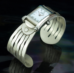 Silver Cuff Watchband