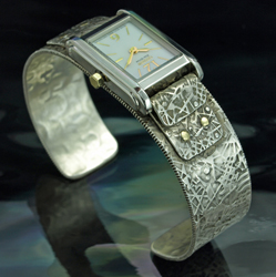 Silver Cuff Watchband