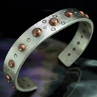  Silver Cuff Bracelet "City Canyon"