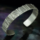 Silver & 18K Gold Cuff Bracelet "River Canyon"