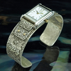 Silver Cuff Watchband